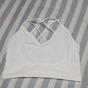 Elegant White Strappy Bandeau